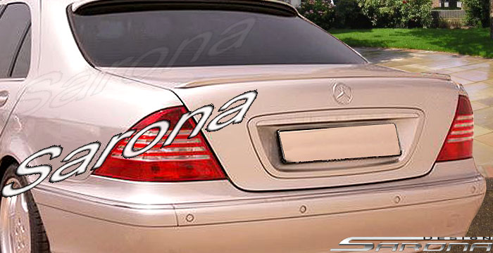 Custom Mercedes S Class  Sedan Trunk Wing (2000 - 2006) - $139.00 (Part #MB-079-TW)
